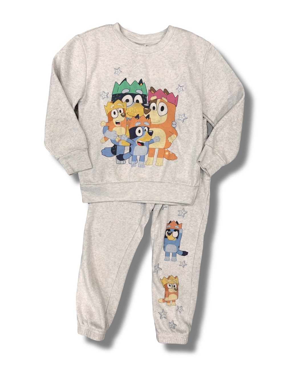 Bluey 2-Piece Outfit Set XS Gray Graphic
Sweatshirt & Pants Long Sleeve